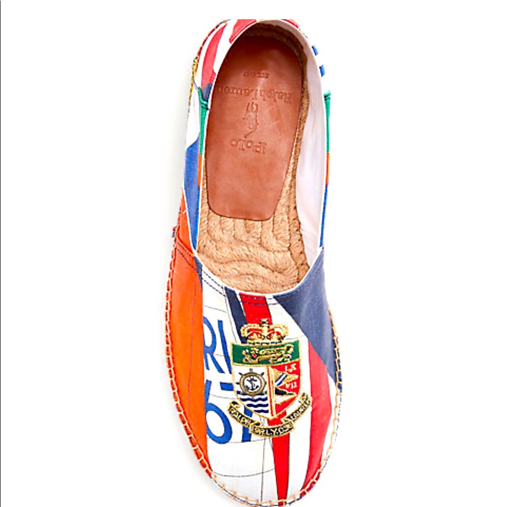 RL Cevico Nautical Crest Espadrille 9US BNIB